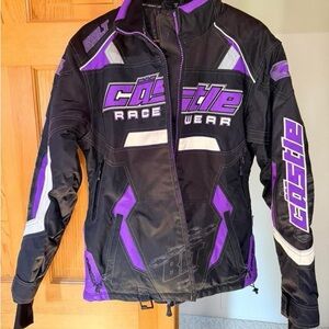 Castle Racewear Women's Black and Purple Ski Jacket